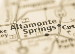 Photo of a map of Altamonte Springs