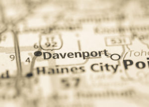 Photo of a map of Davenport