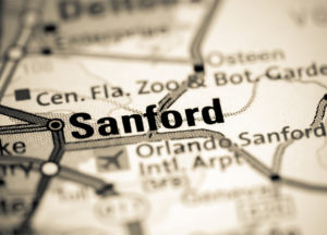Photo of a map of Sanford