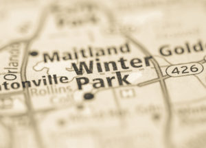 Photo of a map of Winter Park
